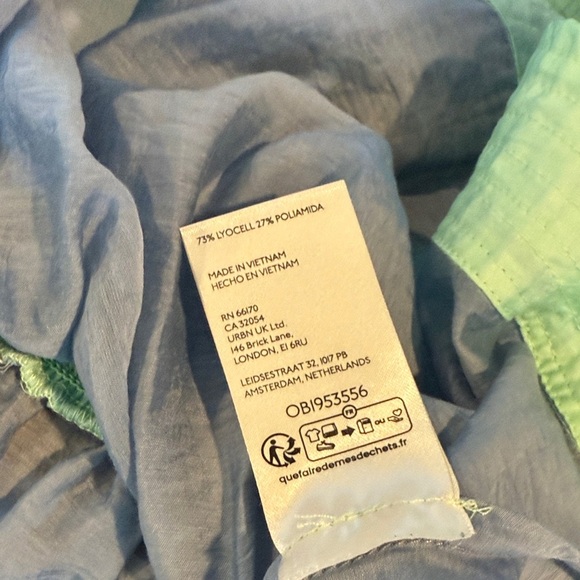 Stylish Blue and Green Women's Top - Picture 5 of 7